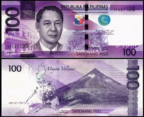 Филиппины 100 песо 2018