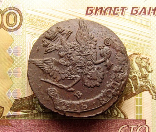 5 Копеек 1787 ЕМ Тежеловес 60,50 гр (7)