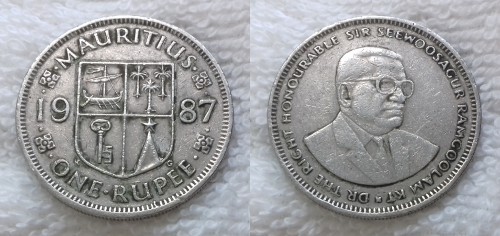 МАВРИКИЙ 1 рупия 1987 20190503 1410