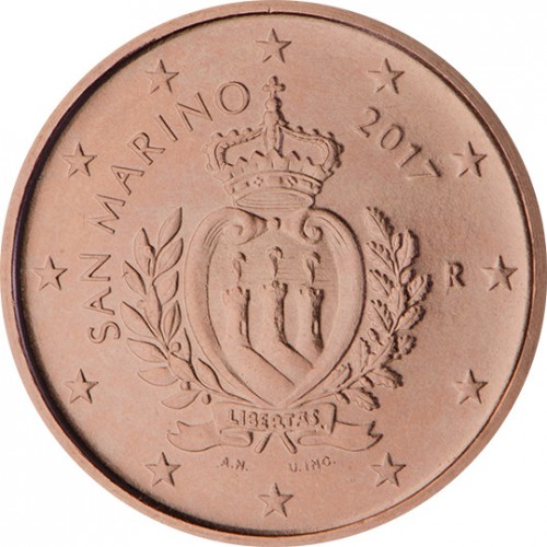 San Marino 1 Cent Coin 2017 3144750 153709344827219