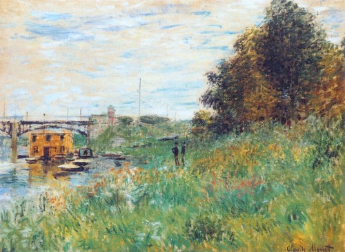 1Клод Моне. Берега Сены у аржантёйского моста 1874г