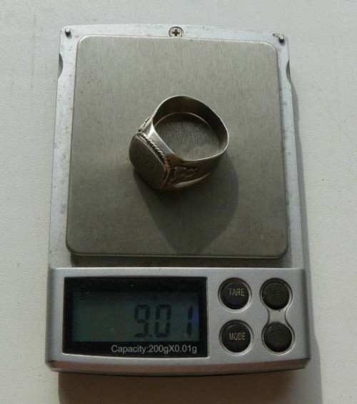 перстень 9,01гр чернобыль.вес