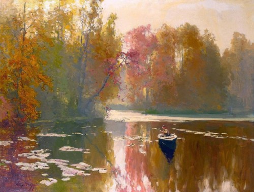 Шильдер Андрей Николаевич(1861 1919). Рыбалка. Осень