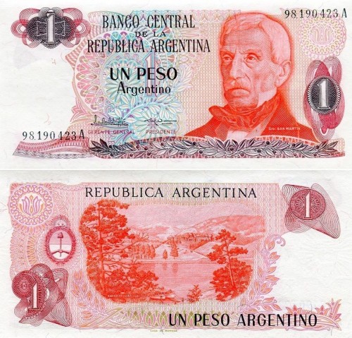 Аргентина 1 Песо 1983 120р