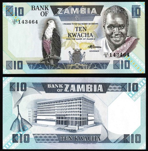 Замбия 10 квача 100р
