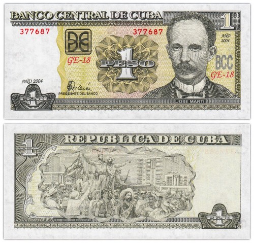 Куба 1 песо 2004 200р