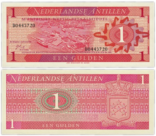 Нидерландские Антильские острова 1 гульден 1970 250р