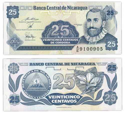 Никарагуа 25 сентаво 80р