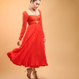tamanaah_bhatia_orange_dress_look