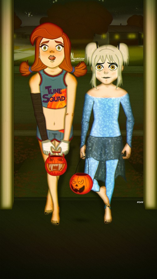 Ginger & Margo went to Halloween