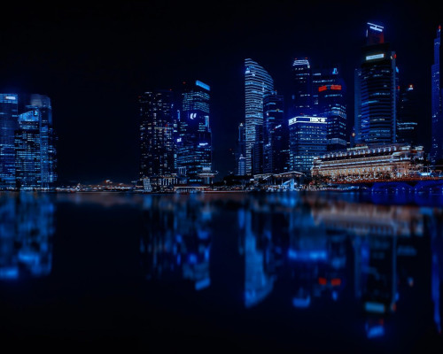Singapore At Night HD 1280x1024