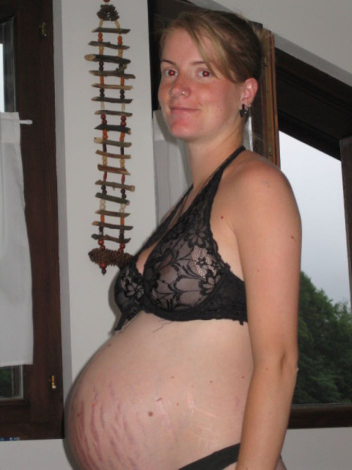 exposed pregnant wife